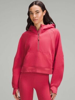 Lululemon Scuba Oversized Half-Zip Hoodie in Vintage Rose